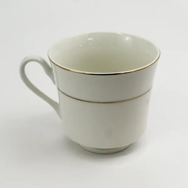 Set of 4 Royal Majestic D'OR  8404 Fine China Footed Teacup And Saucer Sets