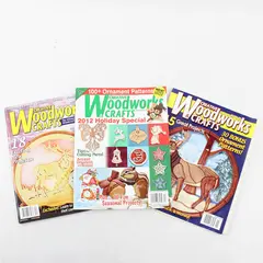 Lot of 3 Creative Woodworks & Crafts Magazines Apr 2003 Nov 2004 Holiday 2012