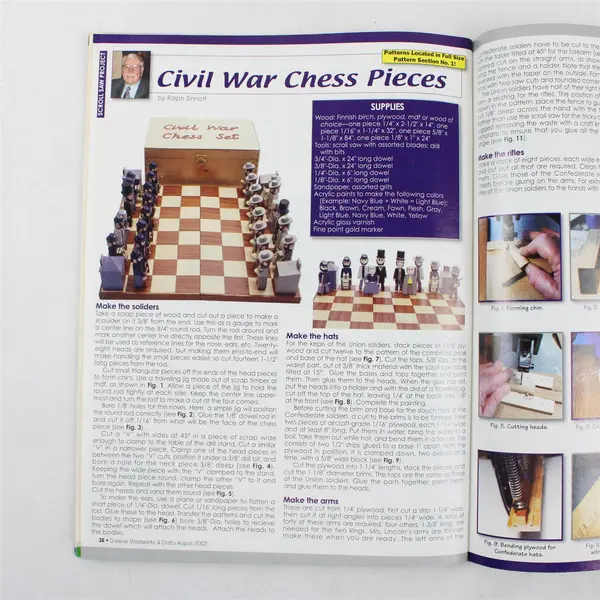 Lot of 3 Creative Woodworks & Crafts Magazines Oct 2001 Nov 2001 Aug 2003