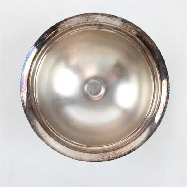 Vintage William Adams Quality Silverplate Pedestal Bowl 3-1/4" 