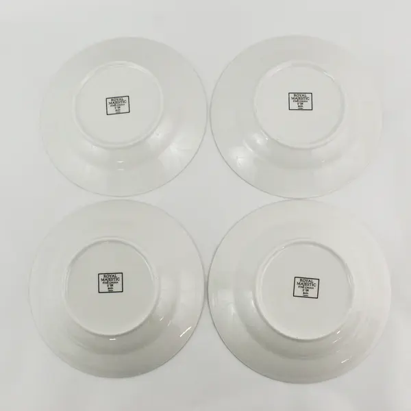 Set of 4 Royal Majestic D'or 8404 Wide Rimmed 8" Soup Bowls