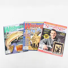 Lot of 3 Woodworking Magazines – Scroll Saw Work Shop & Creative Woodworks