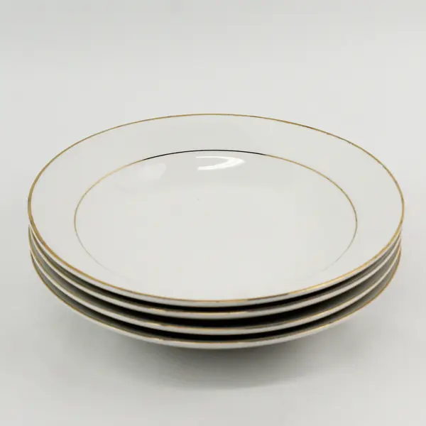 Set of 4 Classic Gold 215 Wide Rimmed 8" Soup Bowls