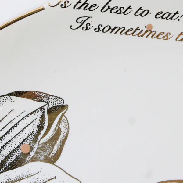 Lot Of 2 Boston Warehouse 1995 Celebrate Ceramic Salad Plates Gold Trim 7.75"