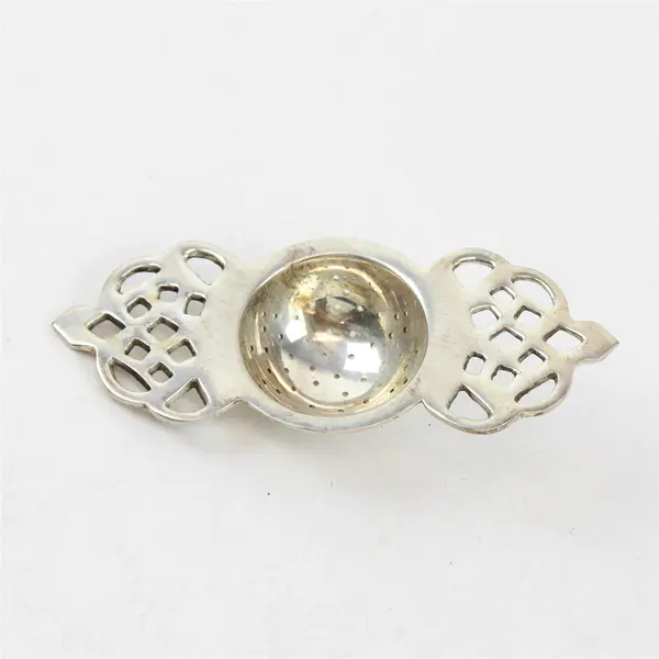 Vintage Art Deco-Style Silverplate Tea Strainer