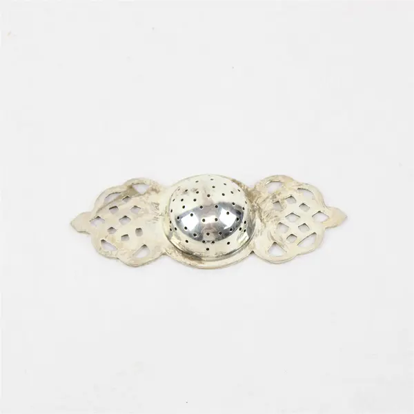 Vintage Art Deco-Style Silverplate Tea Strainer