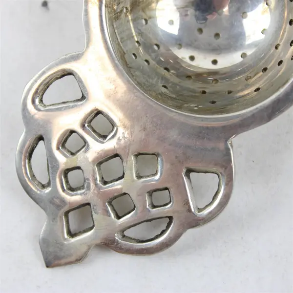 Vintage Art Deco-Style Silverplate Tea Strainer