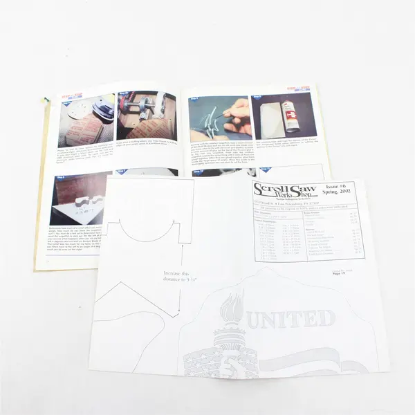 Lot of 3 Scroll Saw Work Shop Magazines Spring 2003, Summer 2002, Spring 2002