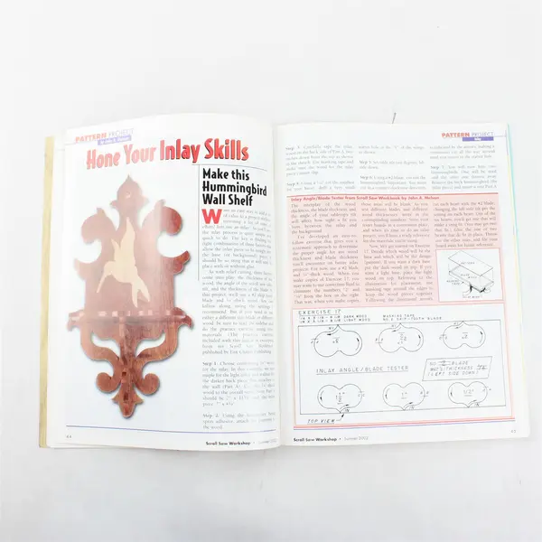 Lot of 3 Scroll Saw Work Shop Magazines Spring 2003, Summer 2002, Spring 2002