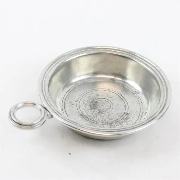 Vintage Pewter Porringer 5" Owl Backstamp