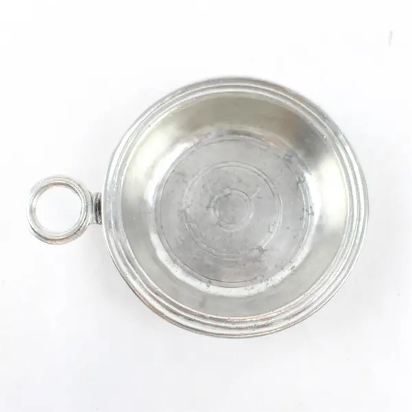 Vintage Pewter Porringer 5" Owl Backstamp