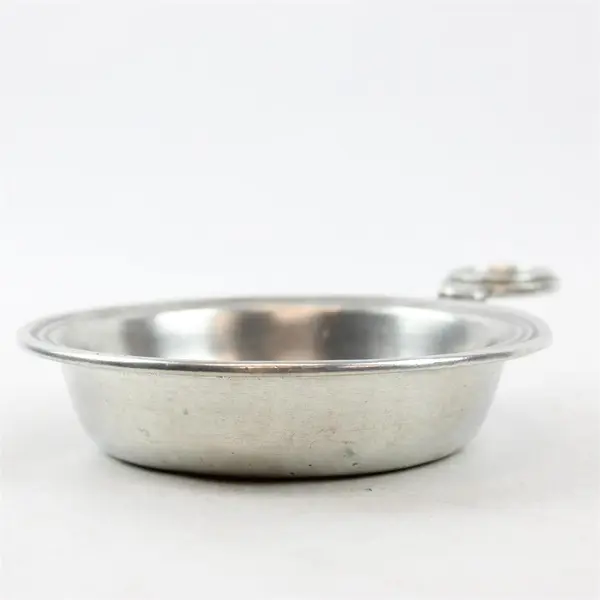 Vintage Pewter Porringer 5" Owl Backstamp