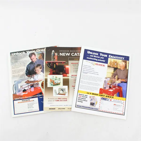 Lot of 3 Woodworking Magazines: Scroll Saw Work Shop & Creative Woodworks