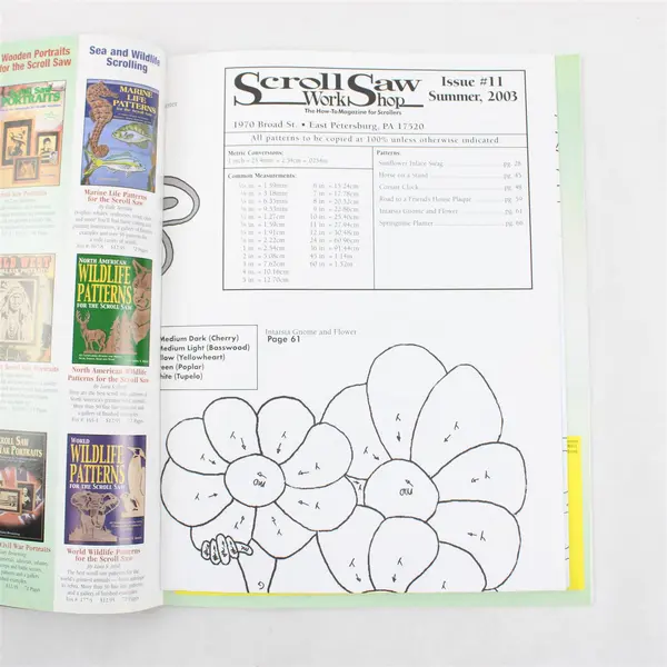 Lot of 3 Woodworking Magazines: Scroll Saw Work Shop & Creative Woodworks