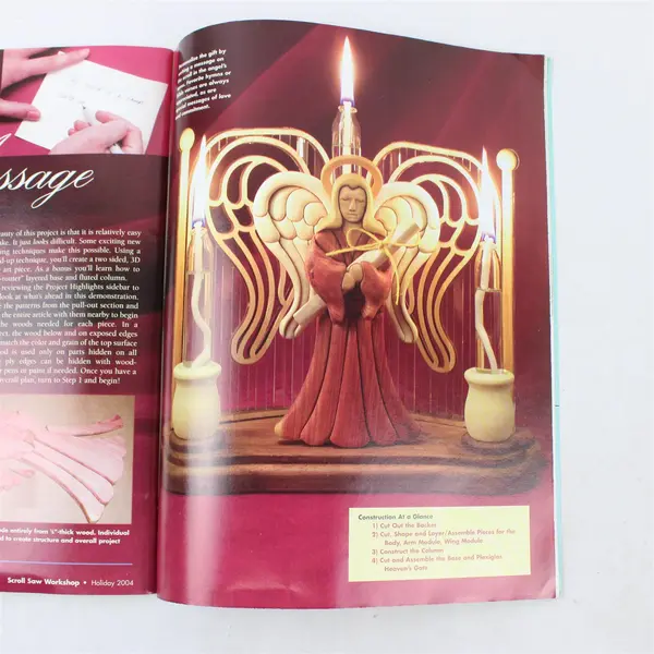 Lot of 3 Woodworking Magazines: Scroll Saw Work Shop & Creative Woodworks