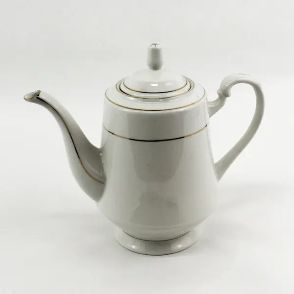 Royal Majestic D'OR Fine China Teapot White With Gold Trim 8404