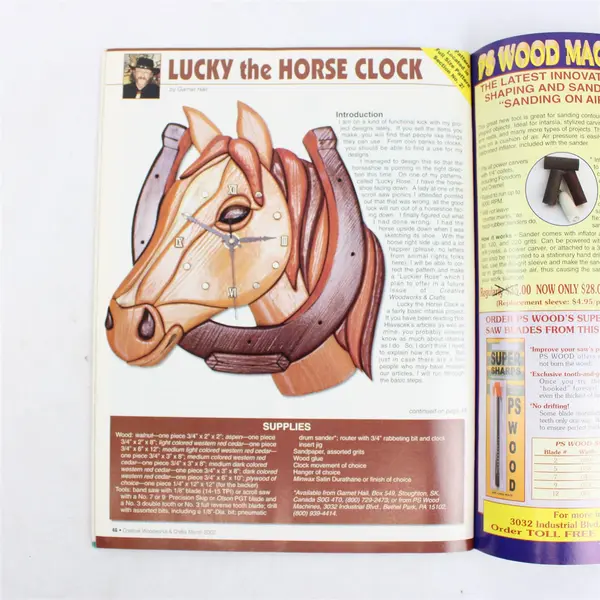 Lot of 3 Creative Woodworks & Crafts Magazines 2002 Aug Apr Mar