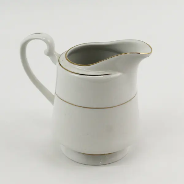 Royal Majestic Fine China D'OR 8404 Pattern Creamer White w/ Gold Trim