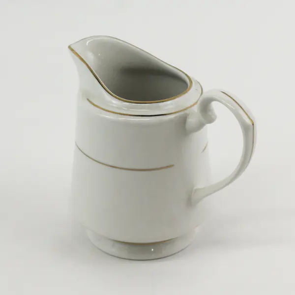 Royal Majestic Fine China D'OR 8404 Pattern Creamer White w/ Gold Trim