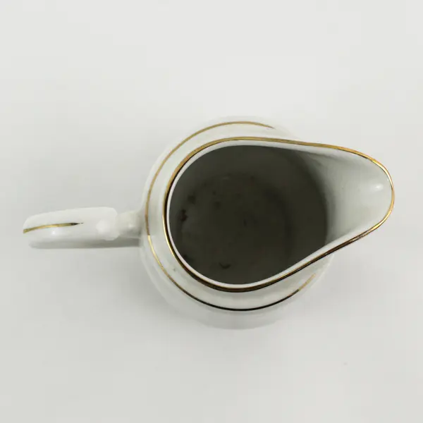 Royal Majestic Fine China D'OR 8404 Pattern Creamer White w/ Gold Trim