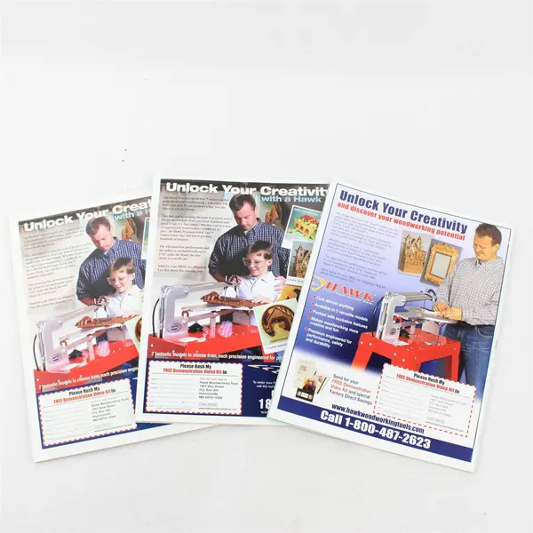 Lot of 3 Woodworking Magazines: Scroll Saw Workshop & Creative Woodworks