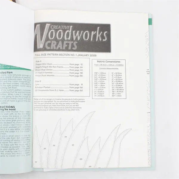 Lot of 3 Woodworking Magazines: Scroll Saw Workshop & Creative Woodworks