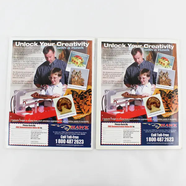 Lot of 2 Woodworking Magazines - Creative Woodworks & Crafts; Scroll Saw (2005)