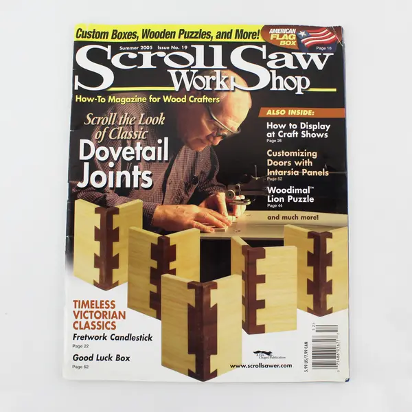 Lot of 2 Woodworking Magazines - Creative Woodworks & Crafts; Scroll Saw (2005)