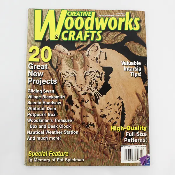 Lot of 2 Woodworking Magazines - Creative Woodworks & Crafts; Scroll Saw (2005)