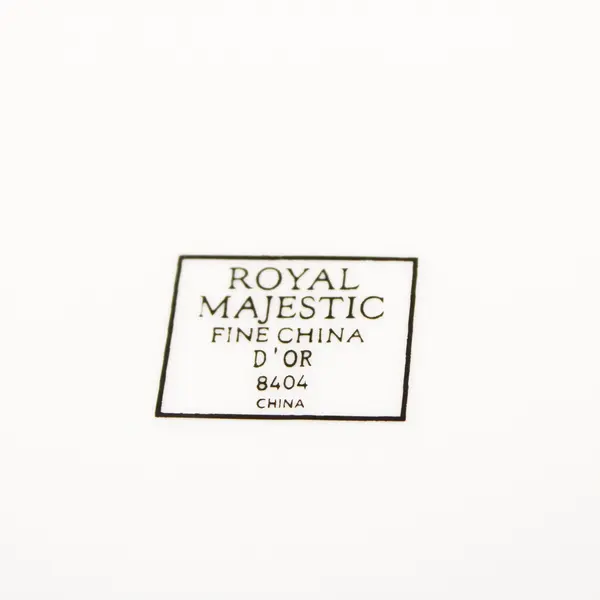 Set of 4 Royal Majestic Fine China D'Or 8404 Pattern Dinner Plates 10.5"