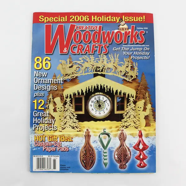 Lot of 3 Creative Woodworks & Crafts Magazines Holiday/Apr/Sep 2006
