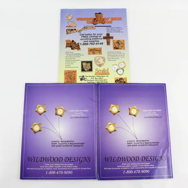 Lot of 3 Woodworking Magazines - Creative Woodworks & Scroll Saw 2006