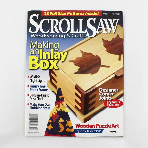 Lot of 3 Woodworking Magazines - Creative Woodworks & Scroll Saw 2006