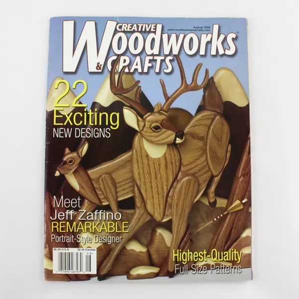 Lot of 3 Woodworking Magazines - Creative Woodworks & Scroll Saw 2006