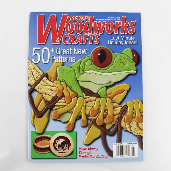 Lot of 3 Woodworking Magazines - Creative Woodworks & Scroll Saw 2006