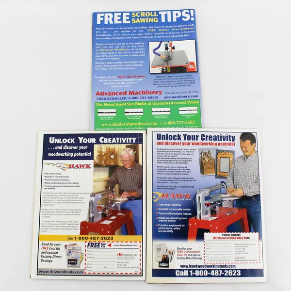 Lot of 3 Creative Woodworks & Crafts - Jan 2003, Mar 2004, Holiday 2013