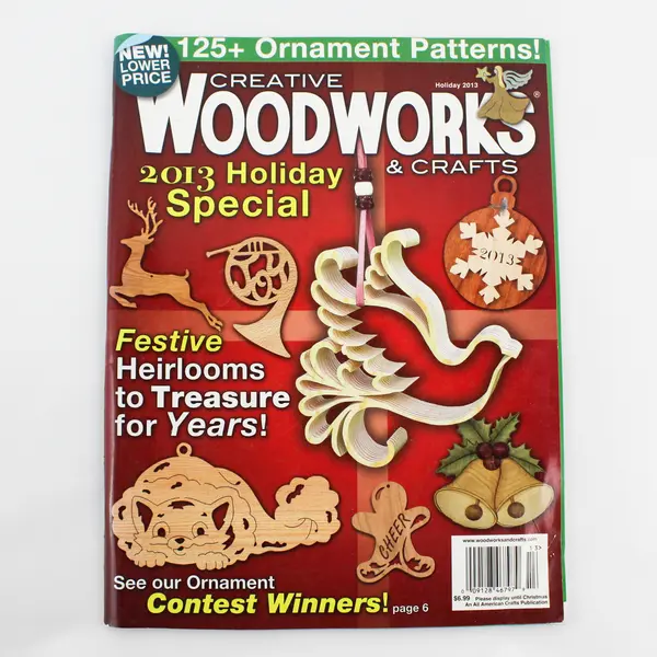 Lot of 3 Creative Woodworks & Crafts - Jan 2003, Mar 2004, Holiday 2013