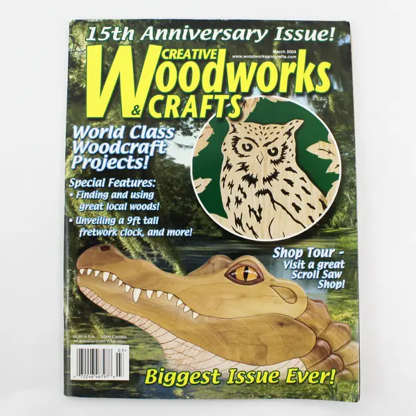 Lot of 3 Creative Woodworks & Crafts - Jan 2003, Mar 2004, Holiday 2013