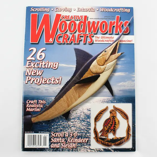 Lot of 3 Creative Woodworks & Crafts - Jan 2003, Mar 2004, Holiday 2013