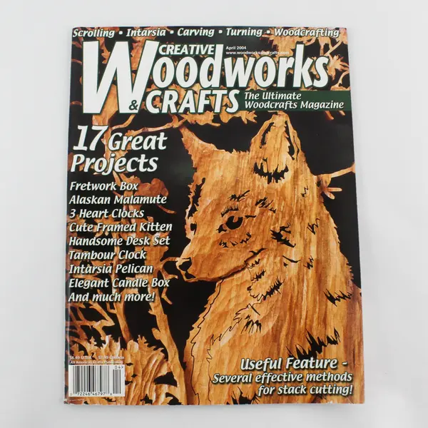 Lot of 3 Woodworking Magazines: Creative Woodworks & Scroll Saw
