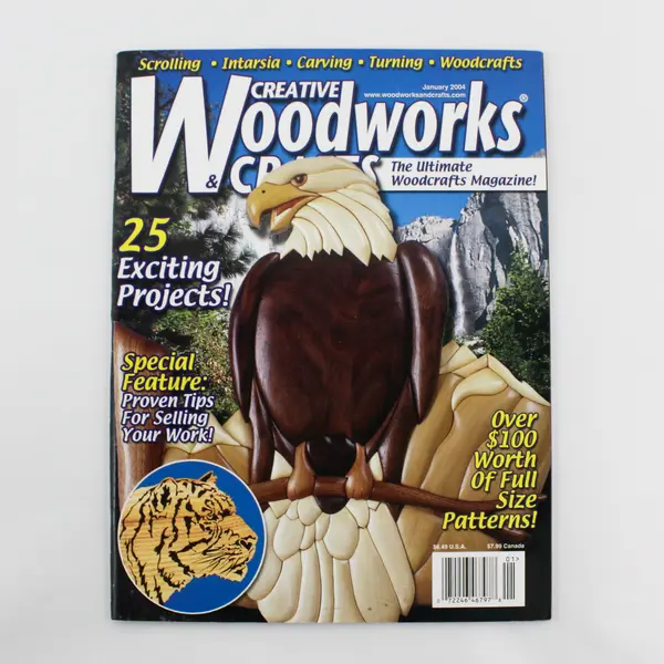 Lot of 3 Creative Woodworks & Crafts Magazines Jan 2004 Jun 2004 Mar 2005