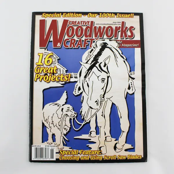 Lot of 3 Creative Woodworks & Crafts Magazines Jan 2004 Jun 2004 Mar 2005