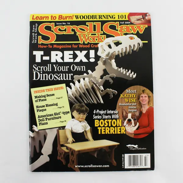 Lot of 3 Woodworking Magazines: Creative Woodworks, Scroll Saw