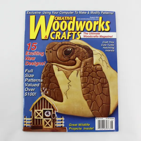 Lot of 3 Woodworking Magazines: Creative Woodworks, Scroll Saw