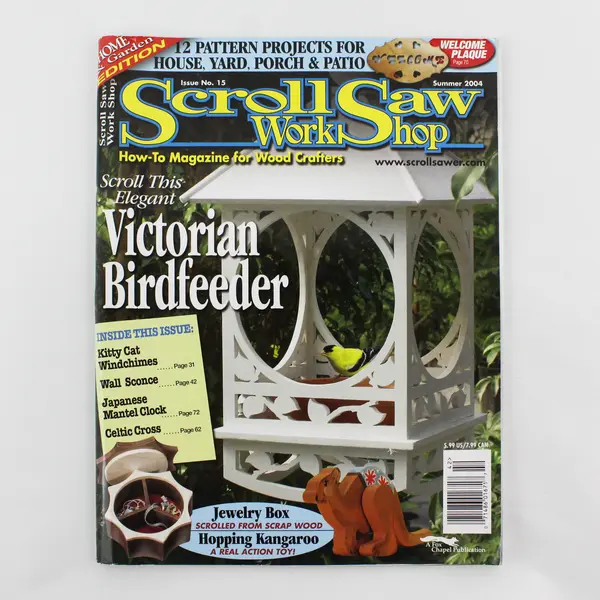 Lot of 3 Woodworking Magazines - Creative Woodworks & Scroll Saw 1997-2004