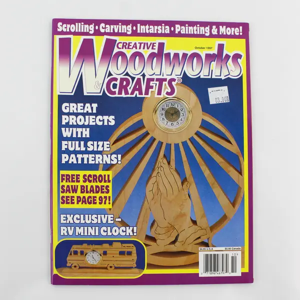 Lot of 3 Woodworking Magazines - Creative Woodworks & Scroll Saw 1997-2004