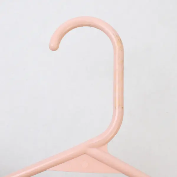 Lot of 10 Light Pink Plastic Clothes Hangers Shirts and Pants