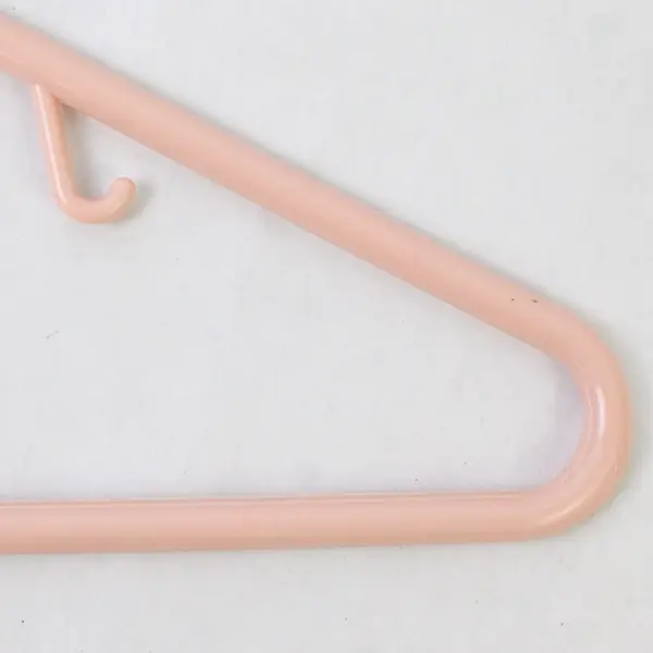 Lot of 10 Light Pink Plastic Clothes Hangers Shirts and Pants