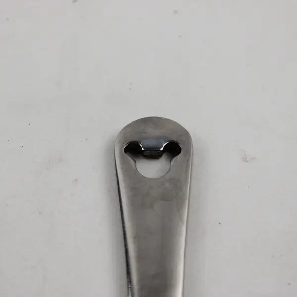 Disney Silver Mickey Mouse Pattern Pierced SS Dinner Knife 8.5" Long Good