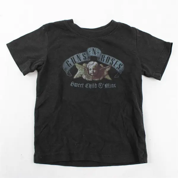 Guns N Roses Sweet Child O' Mine Black Crew Neck T-Shirt Toddler Size 2T